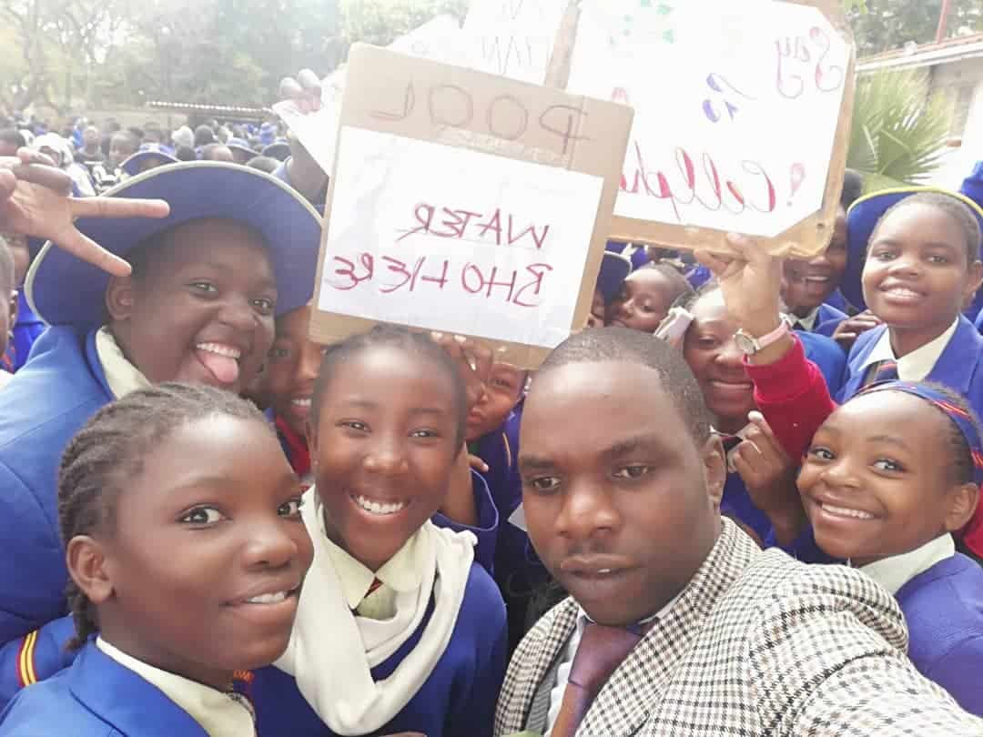 Mabelreign Girls High Students Protest At Police Station