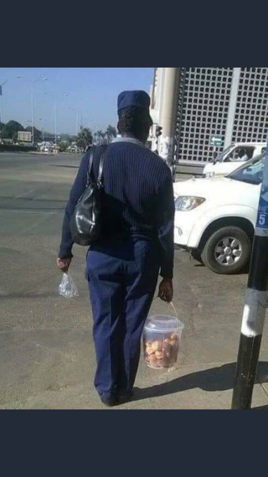 PIC: ‘Paltry RTGS$ Salaries’….ZRP Now Selling Cookies In The Streets