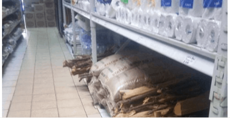 PIC: Power Crisis…Supermarket Now Selling Firewood
