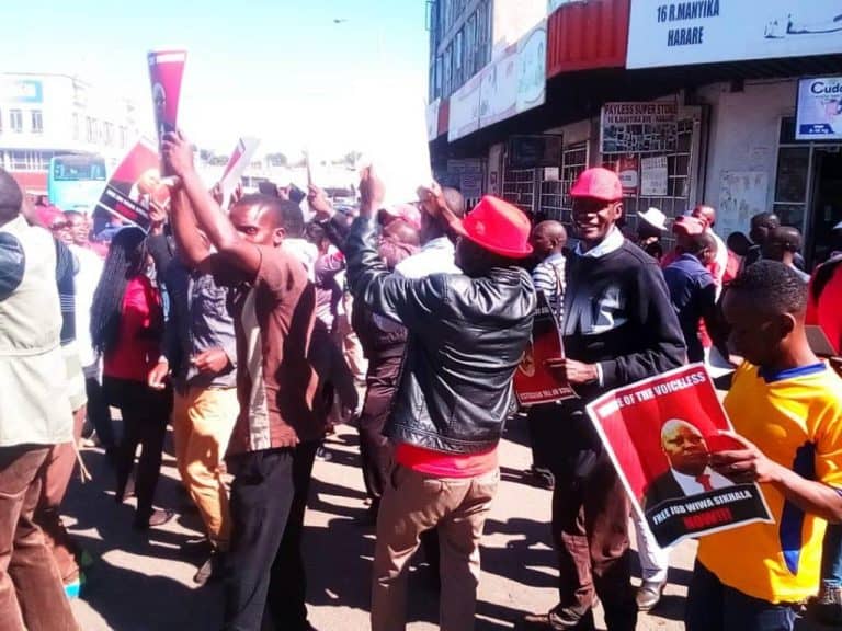 Just In: Sikhala’s Arrest Triggers Demo (see pics)