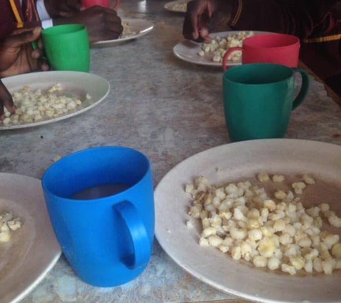 Gokomere High School students having breakfast: Shocking Pictures