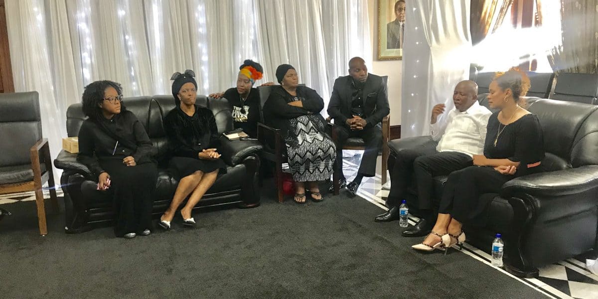 MALEMA in Zim: EFF leader mourns Mugabe, Temba Mliswa humiliated..PICTURES