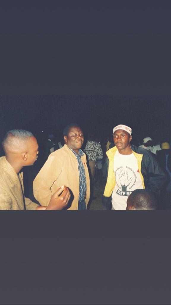 Rare Pictures: Chamisa, Tsvangirai introducing MDC to villagers in 2000