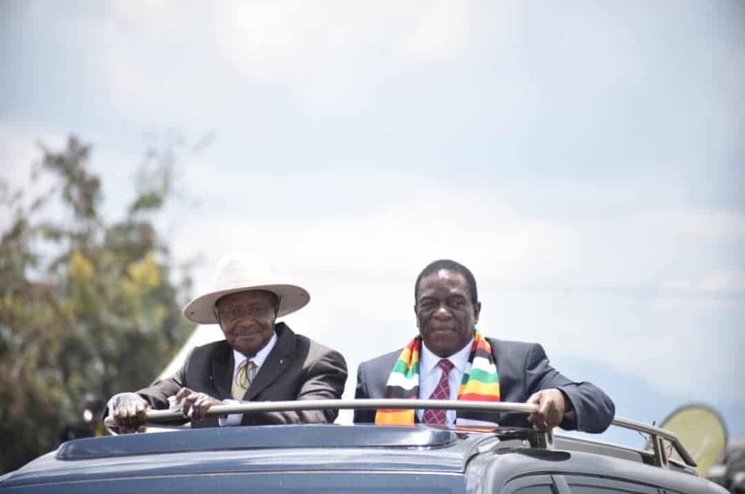 UGANDA: Mnangagwa given the highest honour bestowed on any foreign leader..pics