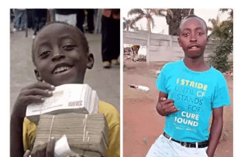 Zim dollar-bearer cheque boy is now unrecognisable..PICTURES