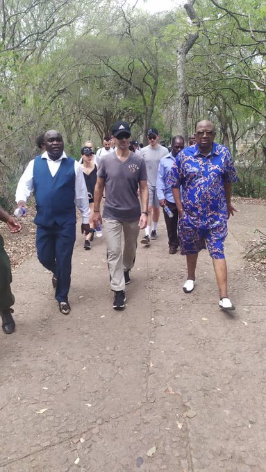 PICTURES: UEFA President, Philip Chiyangwa at Victoria Falls