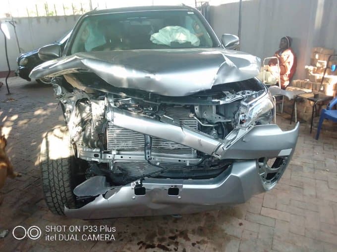 LATEST: Job Sikhala cheats death.. Car accident pictures