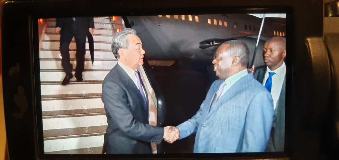 China Foreign Affairs Minister Wang Yi arrives in Zimbabwe to meet Chiwenga