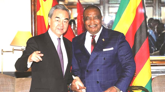 Chinese Foreign Affairs Meets Acting Zim President Chiwenga in Harare