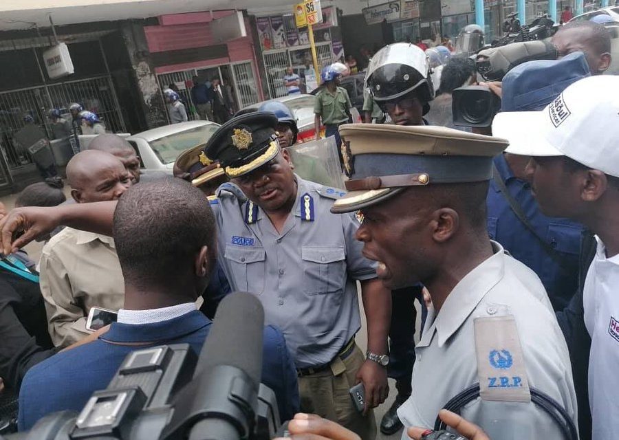 Breaking Latest News: ZRP police raid MDC office armed with machete search warrant