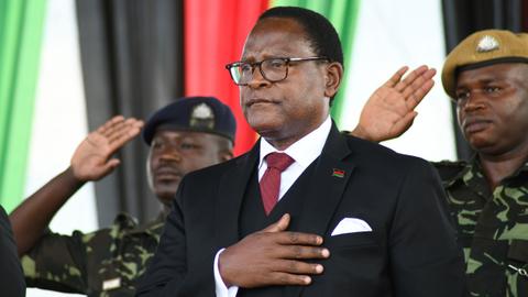 Malawian President jets in