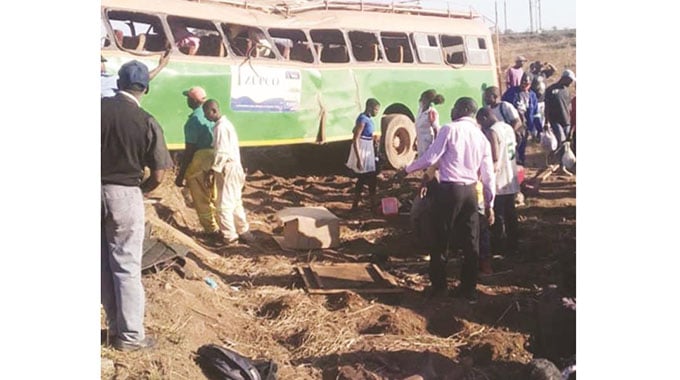 21 injured in bus accident