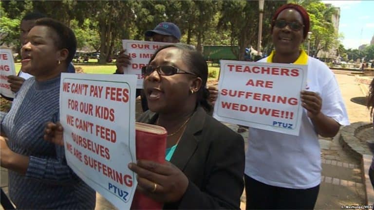 NO US$ PAY NO WORK: Teachers reject gvt’s 100% salary increment