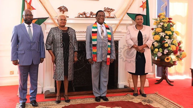 JUST IN: President Mnangagwa meets ambassador-designates