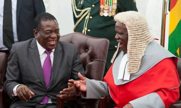 …VIDEO…Man demands compensation, from Chief Justice Luke Malaba after being hit by his car