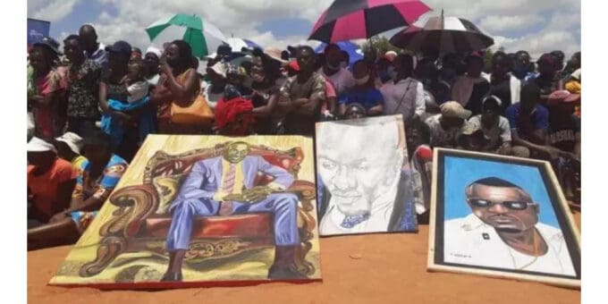 Burial Video, Pictures: Ginimbi laid to rest, Homestead overwhelmed by mourners