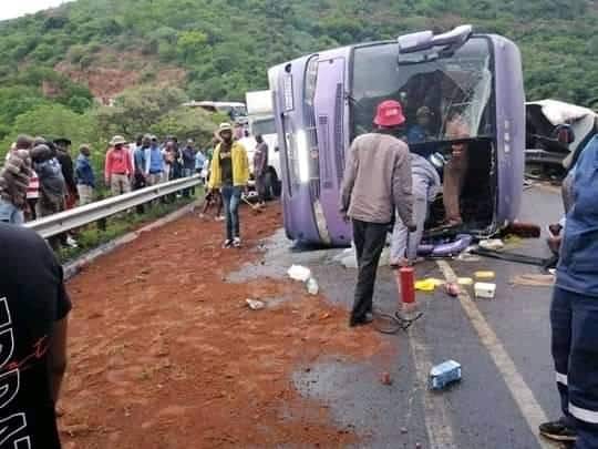 LATEST: 23 injured as Zimbabwe bound Impala Tours bus overturns in South Africa road accident on N1 highway