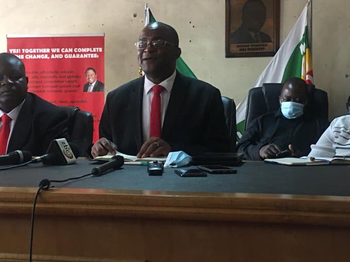 BREAKING NEWS: MDC-T President Mwonzora appoints Khupe, Mudzuri his deputies