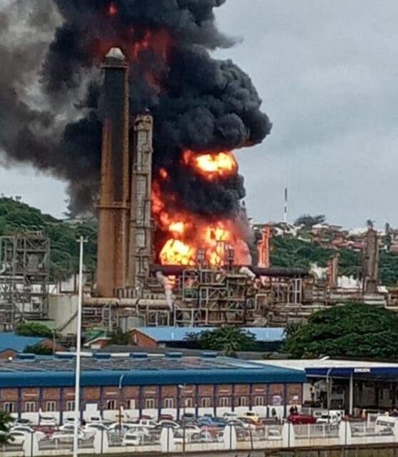 Explosion at South Africa oil refinery, 7 hospitalized