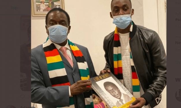 PICTURES: Mnangagwa meets Zim Warriors striker Tino Kadewere