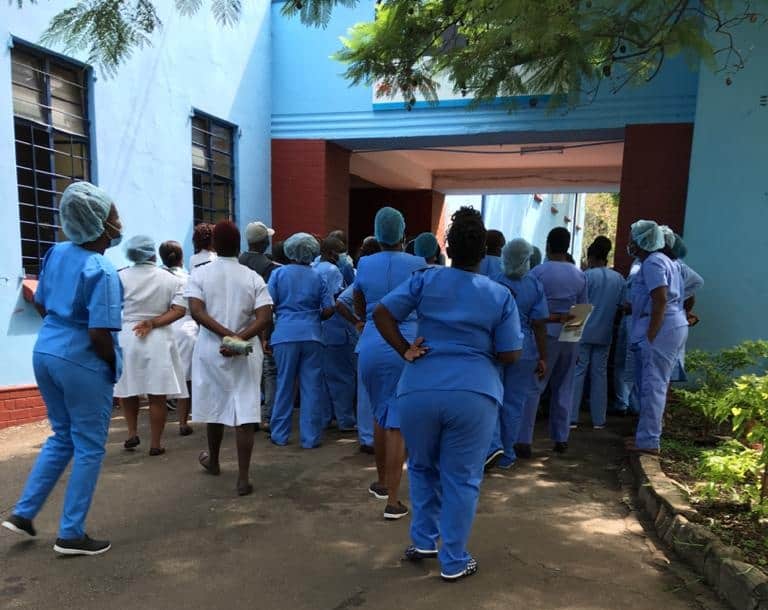 Sally Mugabe Hospital nurses refuse to work, Covid-19 death of Matron, 22 people positive…PICTURES