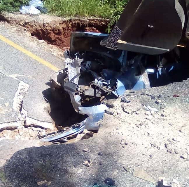 Highway collapse kills one in Chipinge…PICTURES…