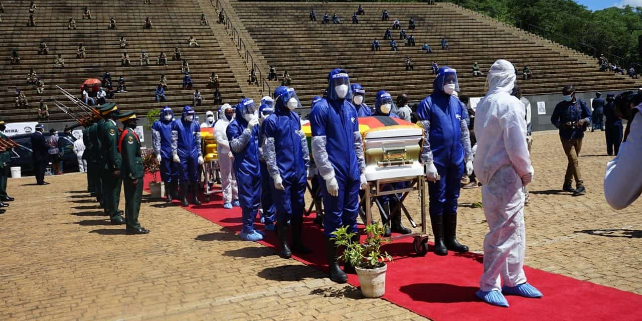 …PICTURES… National Heroes Acre, burial ceremony of SB Moyo, Biggie Matiza and Paradzai Zimondi today