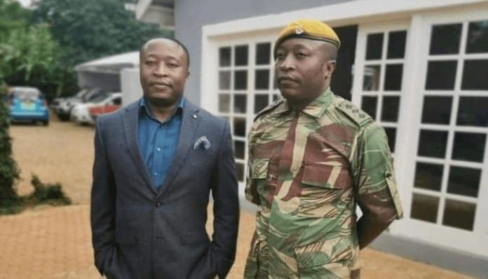 Mnangagwa’s twin sons, Presidential Guard Soldier Sean in Zimbabwe National Army Uniform..PICTURES