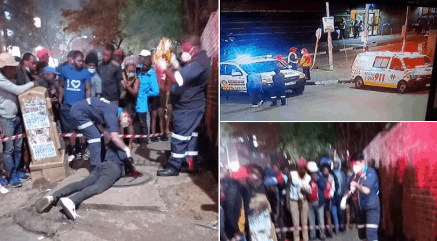 Zim armed robber shot dead in Hillbrow, Joburg while robbing SA taxi driver..PICTURES