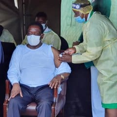 BREAKING: President Mnangagwa vaccinated against COVID-19