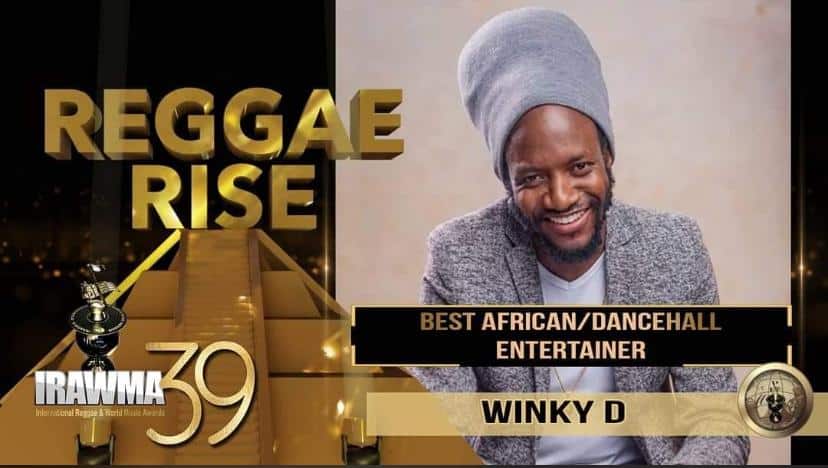 Winky D bags Best African Dancehall Entertainer award at IRAWMA