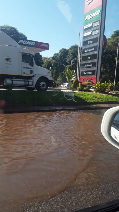 Harare continues to lose treated water through pipe bursts, leaks