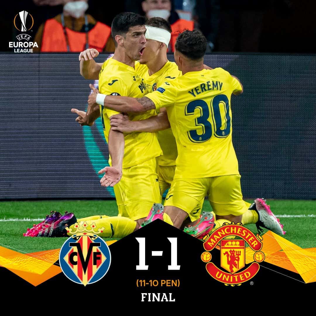 VILLARREAL: The Yellow Submarine sinks Man United in epic Europa penalty shootout