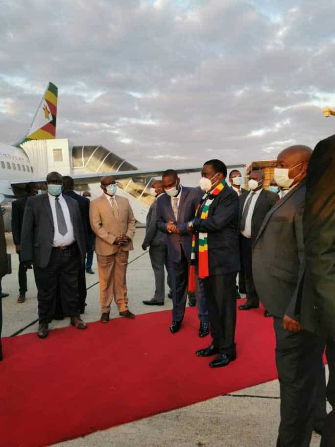 President Mnangagwa leaves for Mozambique