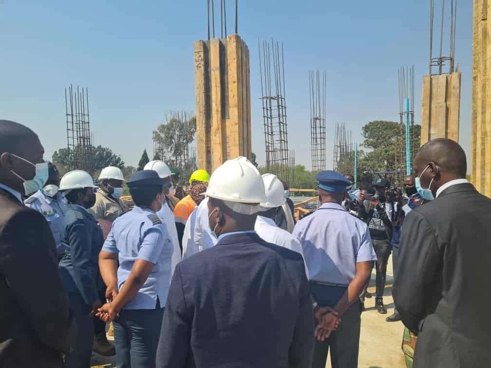 Ministers tour Manyame Airbase VVIP Hospital construction site