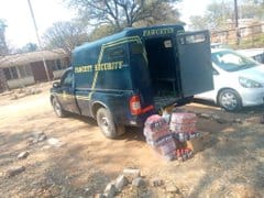 Fawcett Security vehicle intercepted by police transporting liquor… PICTURES…