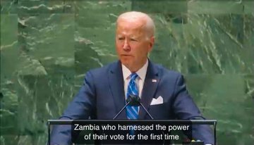 VIDEO: US President Joe Biden commends Zambian youths for voting out ‘corrupt, oppressive’ regime