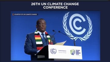 President Mnangagwa addresses COP26 Summit