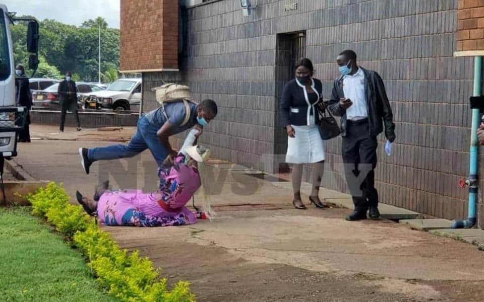 LATEST: Marry Mubaiwa Chiwenga collapses at court again