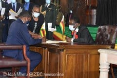 PICTURES: Zim cabinet ministers sign Performance Contracts