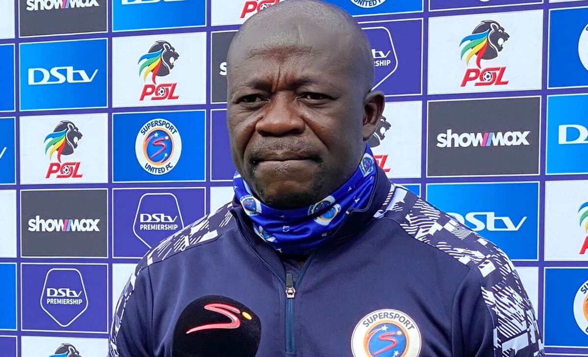 SuperSport United Sack Head Coach Kaitano Tembo
