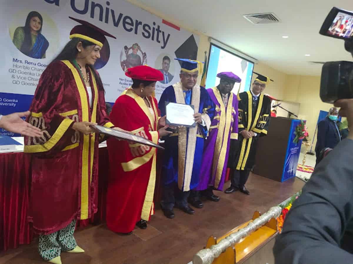 Indian Varsity Confers Mnangagwa’s Wife With Honorary Doctorate