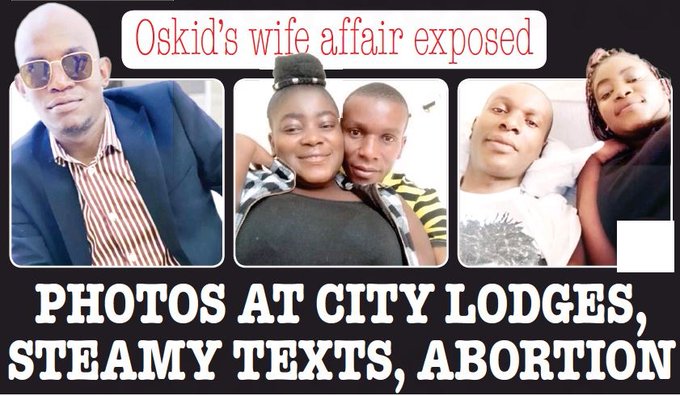 Oskid’s wife caught cheating in lodges after telling lover she was single