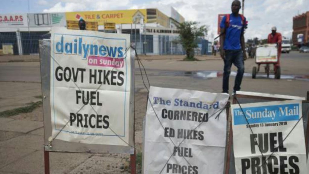 Gvt hikes fuel prices in both Zimdollar, US$