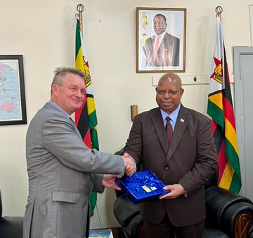 EU head of delegation in Zimbabwe bids Parly Speaker farewell