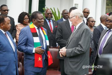 President Mnangagwa meets Zim Ambassadors at State House
