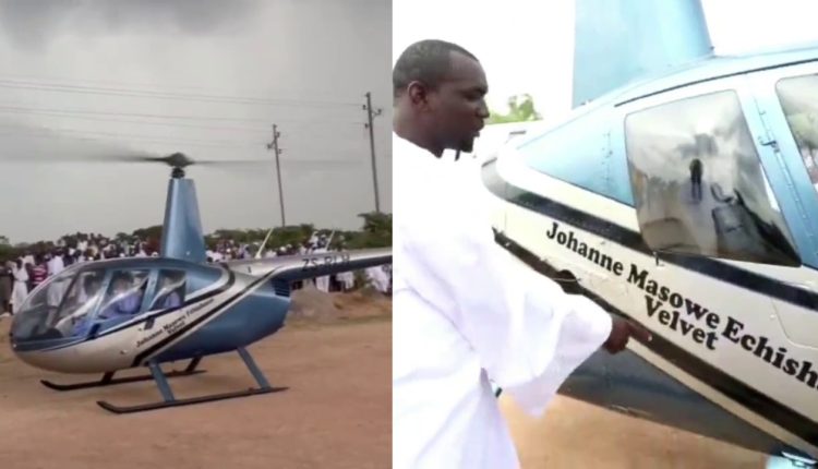 Showy Madzibaba Owen Flies to Sowe in Helicopter to Prove He’s Blessed