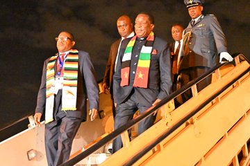 President Mnangagwa in Angola for OEACP Summit