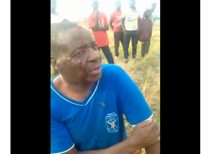 Brigadier General Max John Chinyanganya beaten up by settlers at a farm..VIDEO