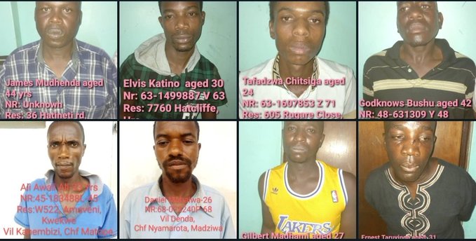 8 notorious armed robbers appear in court, remanded in custody